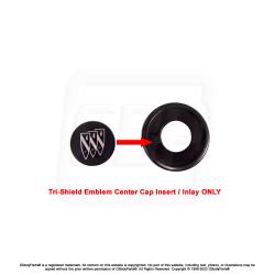 82, 84-85 Grand National 86-87 T-Type / Turbo T Tri-Shield Center Cap Emblem Inlay
