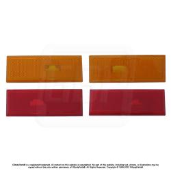 81-88 Oldsmobile Cutlass Front Fender & Rear Quarter Side Marker Light Lamp Lens SET