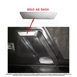 86-88 442 Cutlass Silver Door Panel Pull Strap Handle Cover Escutcheon GM 20570512
