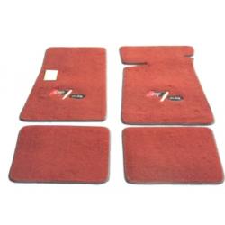 83-84 Hurst Olds Logo 317 Floor Mats Maple Red