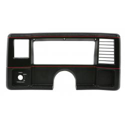 86-88 Monte Carlo / El Camino Dash Instrument Face Plate Black w/Red Strips