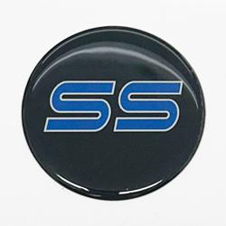 Chevrolet Monte Carlo, El Camino, Malibu SS Blue Domed Center Cap Inlay Decal Each