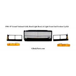 Complete 87 Grand National Grill Head Light Bezel and Front End Lighting Package Deal