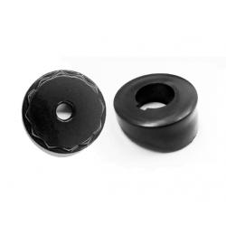 El Camino / Malibu Manual Antenna Bezel and 12 Point Black Nut Combo