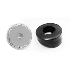 El Camino / Malibu Manual Antenna Bezel and 12 Point Chrome Nut Combo