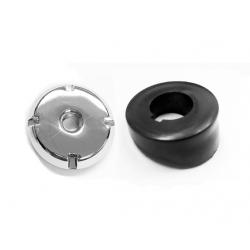 El Camino / Malibu Manual Antenna Bezel and 4 Point Chrome Nut Combo