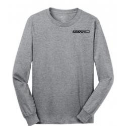 GBody Parts Logo Mens Long Sleeve T-Shirt, Gray