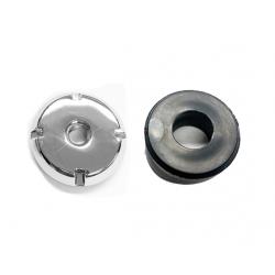 81-88 Olds Cutlass Manual Antenna Bezel and 4 Point Chrome Nut Combo