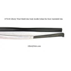 1978-1988 GBody Reproduction Windshield Trim Plastic seal 3 Piece weather strip kit