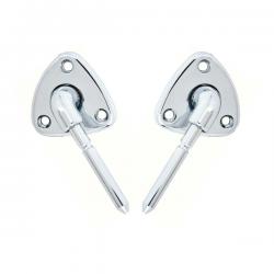 1978-88 GBody T-Top Non Illuminated Sun Visor Swivel Bracket Chrome