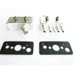 86-87 Turbo Buick 89 Turbo Trans Am Vacuum Block w/Brake Conversion - Billet Aluminum - Grooved Finish