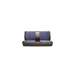 Chevrolet Truck 1981-1987 Standard Cab Bench Seat With Regal Velour Cloth Inserts - Black Madrid with 89