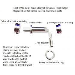 1978-88 Buick Regal Oldsmobile Cutlass Floor Shifter Upgraded Shifter Handle Aluminum Parts