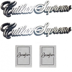 1978-1988 Oldsmobile Cutlass Brougham Sail Panel Ornament Emblem Combo