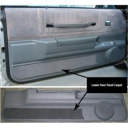 Carpet for Lower Door Panels
