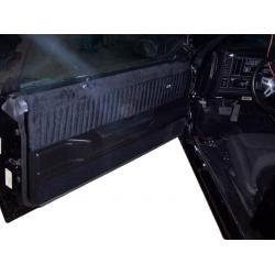 Black Upper and Lower Door Panel Set With Arm Rests