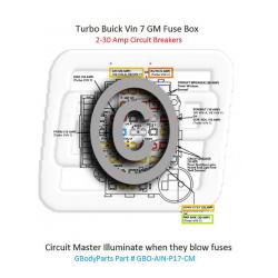 Turbo Buick Vin 7 Fuse Box Decal