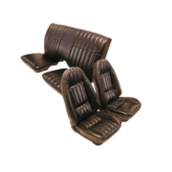 1978-1981 Chevrolet Camaro Front & Rear Seat Cover Sets -Black