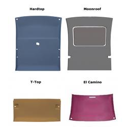 GBody ABS Hardtop, Moonroof, T-top, El Camino Headliner Board Uncovered