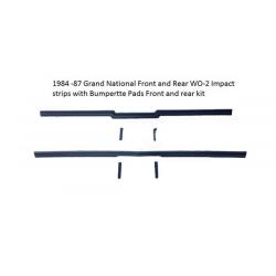 Grand National Front and Rear Impact Strip and Bumper Cushion Combo with Hardware