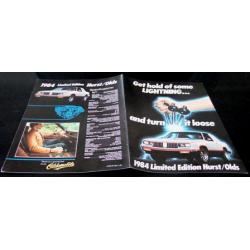 1984 Hurst Olds Lightning Rod GM Dealer Brochure