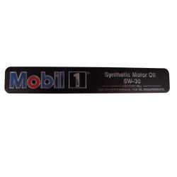 Mobil 1 Plaque Sticker Label Decal