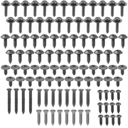 1982-1987 Grand National Interior Trim Molding Exterior Engine Bay 111 Piece Hardware Kit, Black