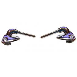 78-88 Regal, Cutlass, Grand Prix, El Camino, Monte Carlo, Sun Visor Swivels Non-Illuminated, Hard Top, Chrome PAIR