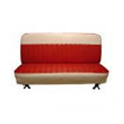 Chevy, GMC Truck 1960-1966 Standard Cab Bench Seat - Madrid Grain Vinyl Two Tone - All Colors With 2305 White Vinyl Accent