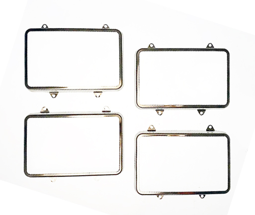 1980-1988 Gbody Front Headlight Retainer Trim Set for 4 Light Setup with Hardware