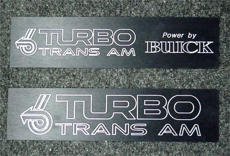 89 TTA Turbo Trans Am Intercooler Plates