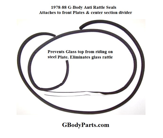 T-Top weather stripping Seal (Anti-Rattle)