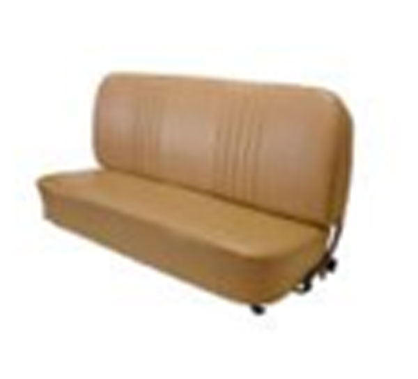 Chevy, GMC Truck 1955-1959 Standard Cab Bench Seat - Madrid Grain Vinyl Smooth Without Pleats