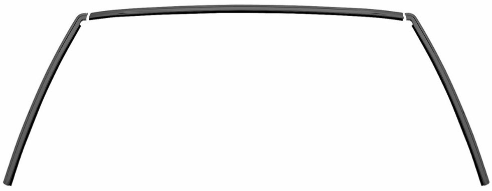 1978-88 GBody Front Windshield Molding Trim kit color black